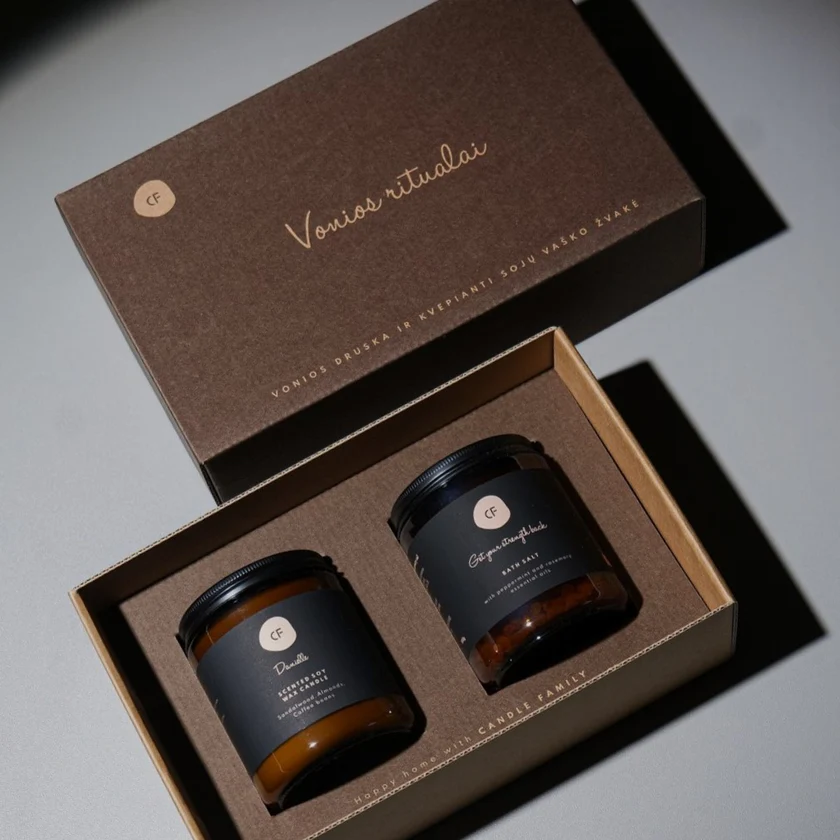 dovanų rinkinys, namų, žvakė