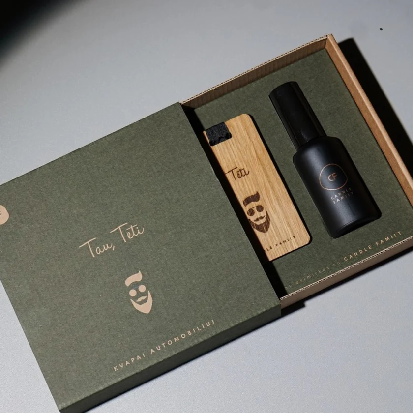 Dovanų rinkinys, automobilių kvapai, pakabinami kvapai, purškiami kvapai