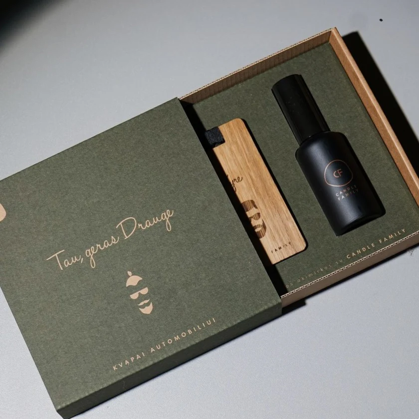 Dovanų rinkinys, automobilių kvapai, pakabinami kvapai, purškiami kvapai