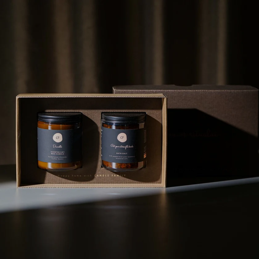 dovanų rinkinys, namų, žvakė